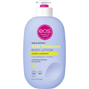 eos Shea Better Body Lotion- Vanilla Cashmere, 24-Hour Moisture Skin Care, Vegan, 16 fl oz