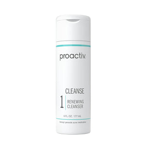 Proactiv Acne Cleanser - Benzoyl Peroxide Face Wash and Acne Treatment - Daily Facial Cleanser and Hyularonic Acid Moisturizer with Exfoliating Beads - 60 Day Supply, 4 Oz