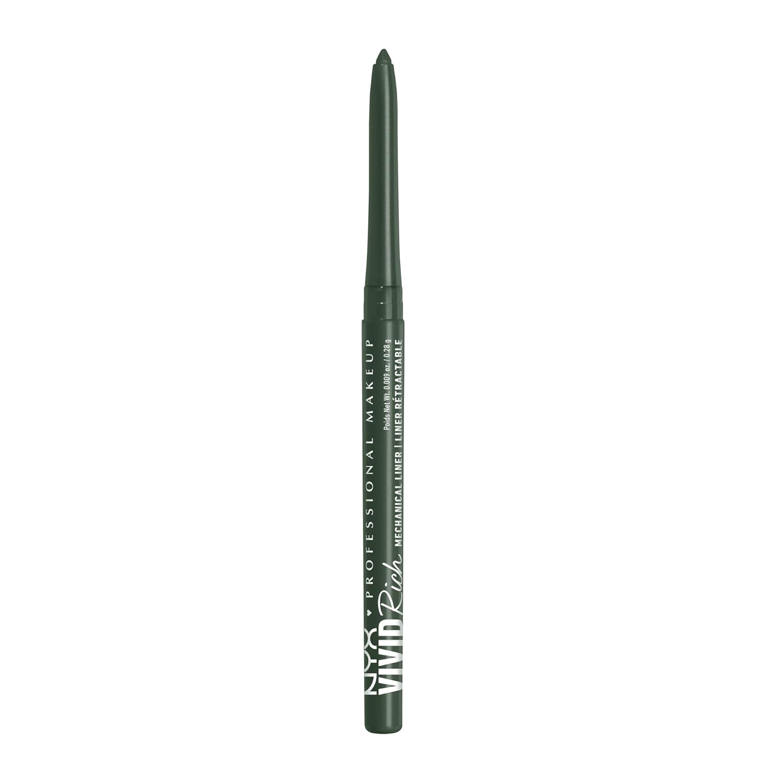 NYX PROFESSIONAL MAKEUP Vivid Rich Mechanical Eye Pencil, Vivid Rich Mechanical, Creamy Retractable Eyeliner - Smokin Topaz, Brown Eyeliner
