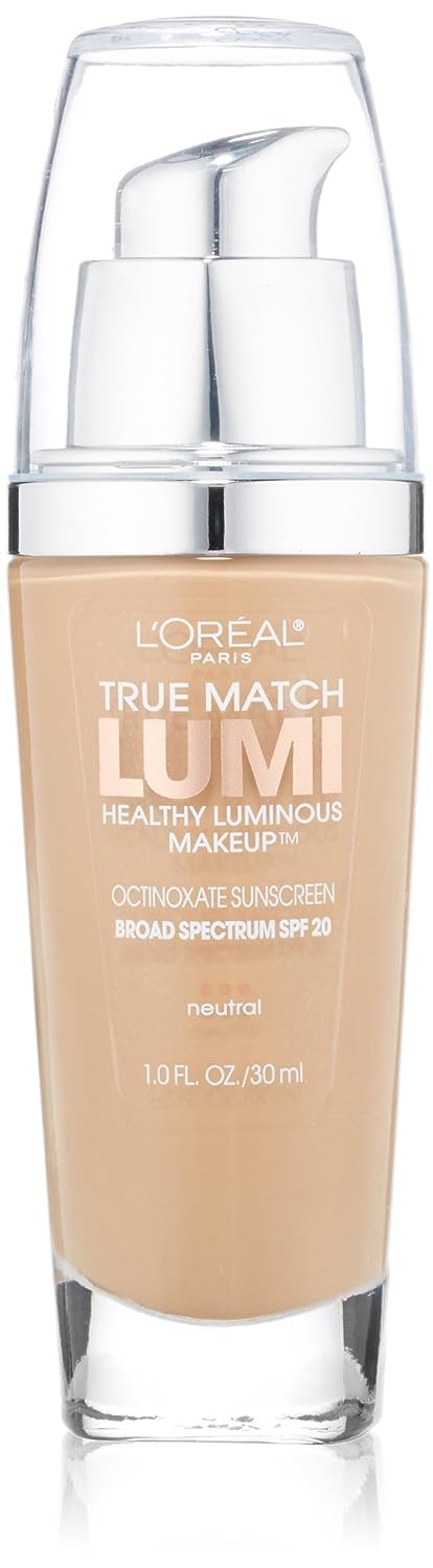 L'Oreal Paris True Match Lumi Healthy Luminous Makeup, C6 Soft Sable, 1 fl; oz.