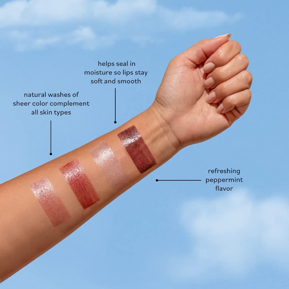 Sky Organics Tinted Lip Balms with Beeswax and a Rich Nourishing Blend of Plant Oils, Moisturizing Lip Balm to Lock In Moisture and Add A Sheer Wash Of Color & Shine, Four Assorted Flavors, 4pk.