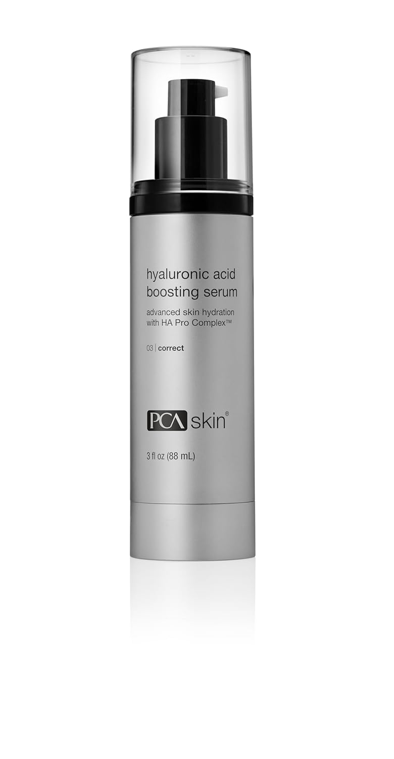 PCA SKIN Hyaluronic Acid Boosting Face Serum, Hyaluronic Acid Serum for Face Made with Niacinamide and Ceramides, Helps Reduce Fine Lines and Wrinkles and Delivers 24-Hour Moisturization, 1 oz Pump