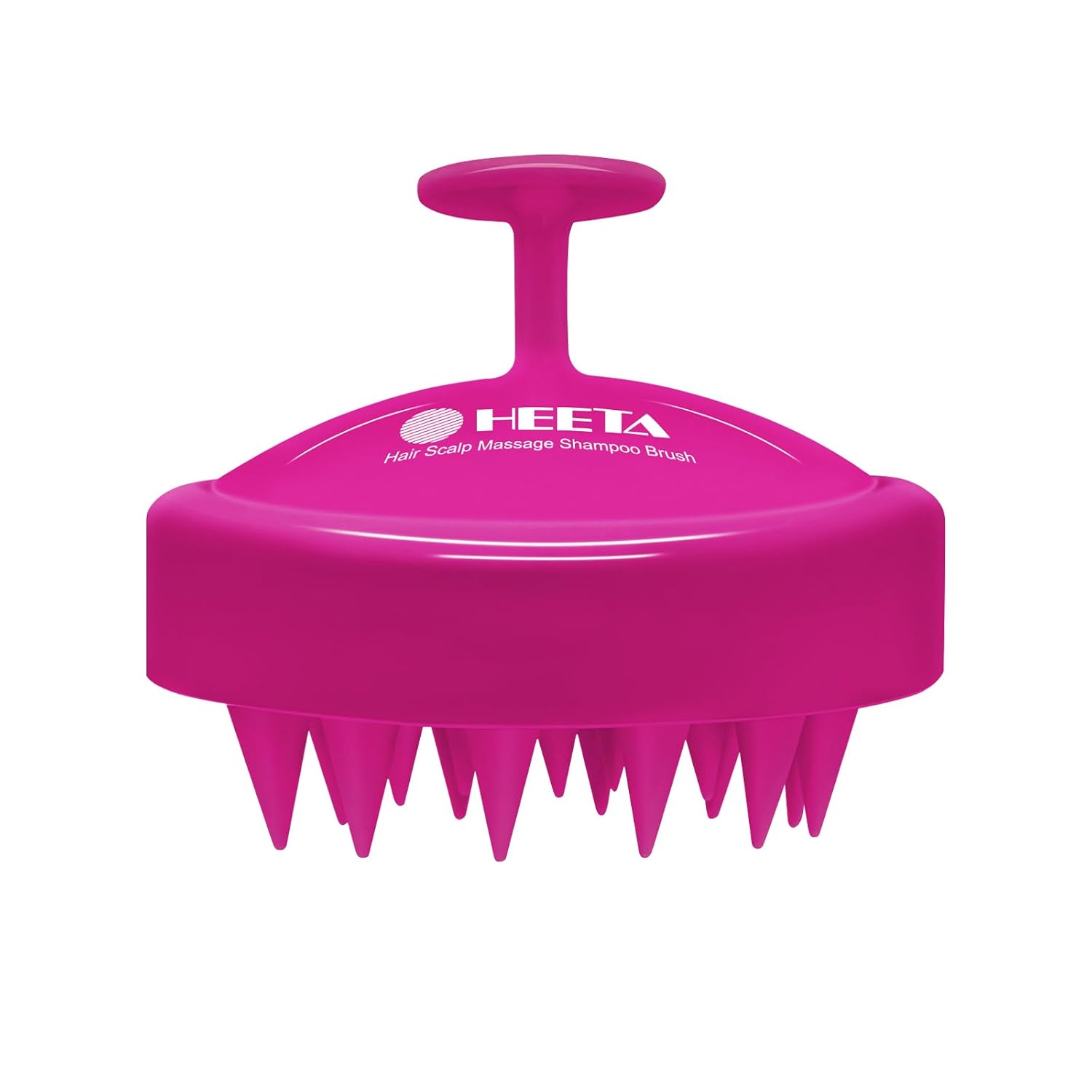 HEETA Scalp Massager Hair Growth, Soft Silicone Scalp Scrubber Shampoo Brush for Exfoliation, Dandruff Removal Head Massage Stress Relax, Wet & Dry Use for Thick Thin Curly Hair Care, Sky Gray