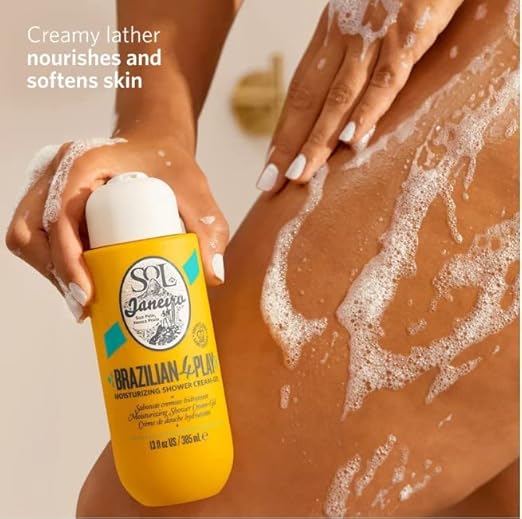 SOL DE JANEIRO Brazilian Play Moisturizing Shower Cream-Gel Body Wash - Premium Body Cleanser - Hydrating for Soft Skin