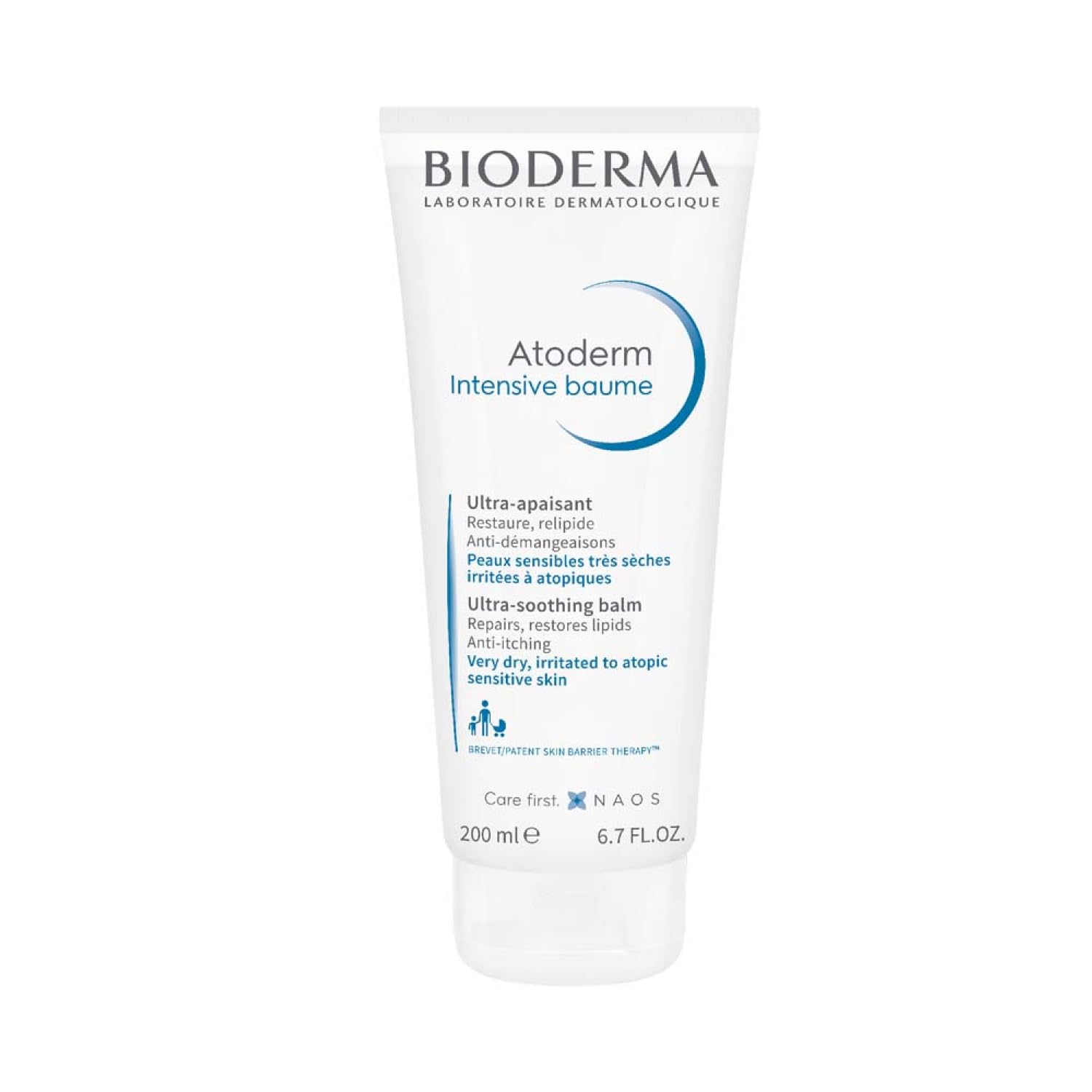 Bioderma Atoderm Intensive Balm, Hydrating Balm for Dry to Atopic Sensitive Skin, Face & Body Moisturizer with Ultra Soothing Anti-Itching Formula, Fragrance-Free, Non-Greasy & Non-Sticky for Family