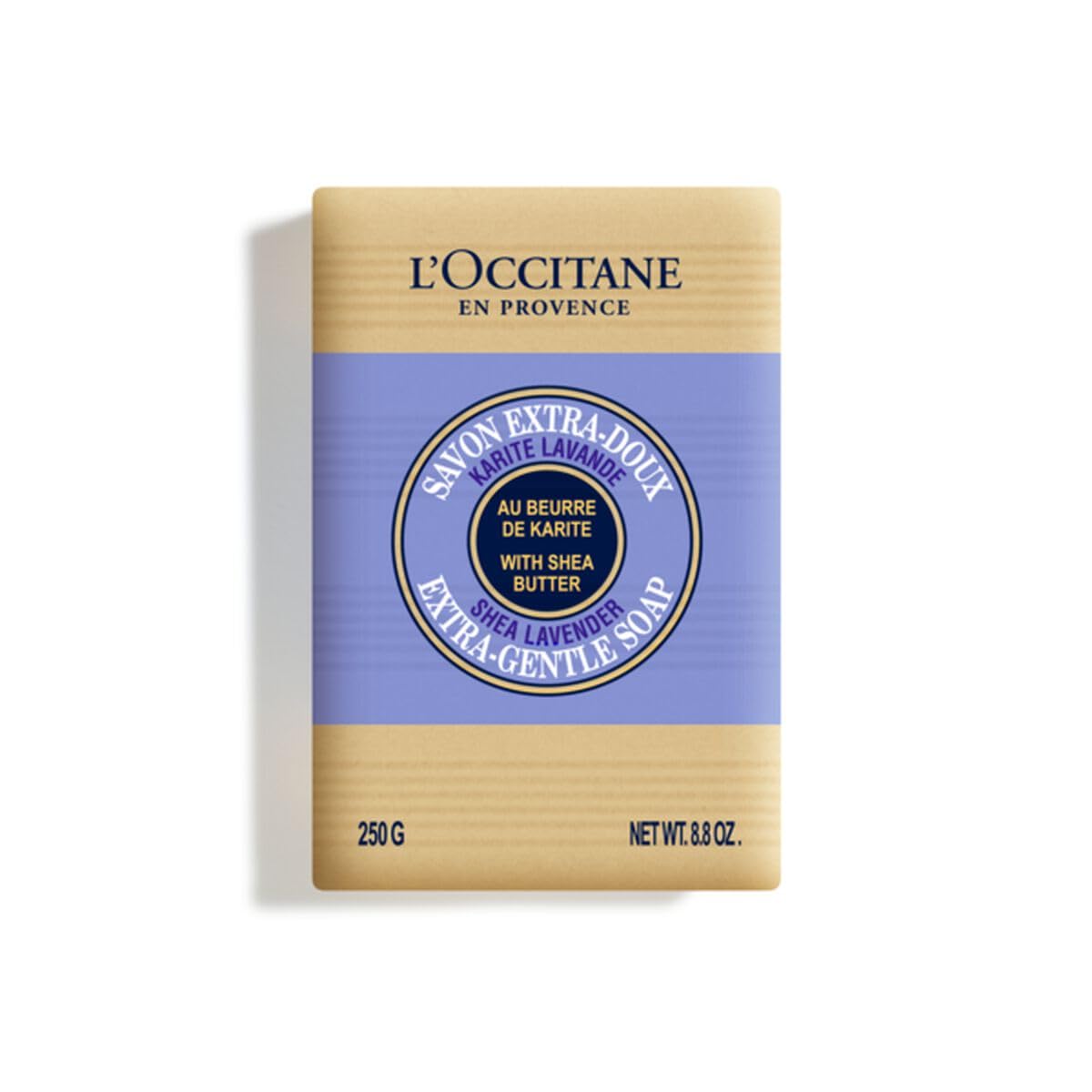 L'OCCITANE Shea Butter Extra-Gentle Hand & Body Soap Bar, Cleanses & Softens Skin, Moisturizing, Soothing Scents, Non-Drying, Vegan
