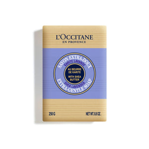 L'OCCITANE Shea Butter Extra-Gentle Hand & Body Soap Bar, Cleanses & Softens Skin, Moisturizing, Soothing Scents, Non-Drying, Vegan