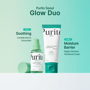 PURITO Mighty Bamboo Panthenol Cream, Glow Cream, Skin Barrier Repair, for All Skin Types, Daily Face Moisturizer, Glass skin, Vegan, Korean Skin Care 3.38fl.oz / 100ml