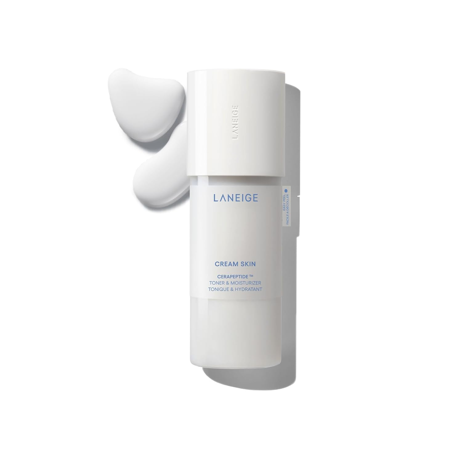 LANEIGE Cream Skin Refillable Toner & Moisturizer with Ceramides and Peptides: Korean Milky Toner, Amino Acid, Nourish, Hydrate, Barrier-Boosting, Visibly Firm