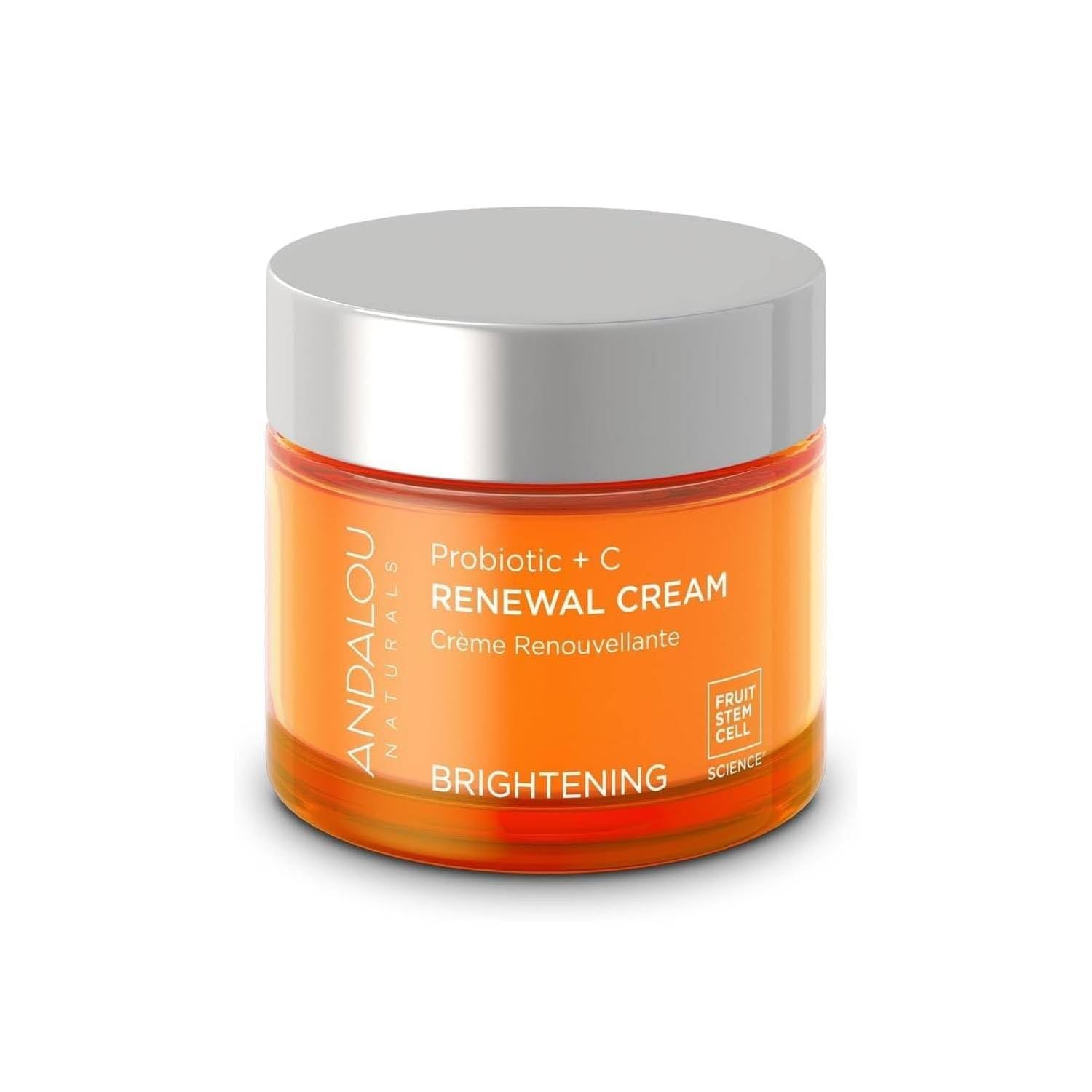 Andalou Naturals Probiotic + C Renewal Cream – Brightening Daily Face Moisturizer with Vitamin C