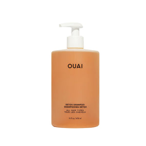OUAI Detox Shampoo - Clarifying Shampoo for Build Up, Dirt, Oil, Product and Hard Water - Apple Cider Vinegar & Keratin for Clean, Refreshed Hair - Sulfate-Free Hair Care (10 oz)