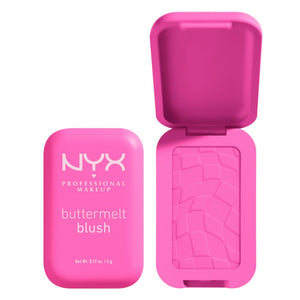 NYX PROFESSIONAL MAKEUP Buttermelt Powder Blush, Fade and Transfer-Resistant Blush, Up to 12HR Make Up Wear, Vegan Formula - Back And Butta