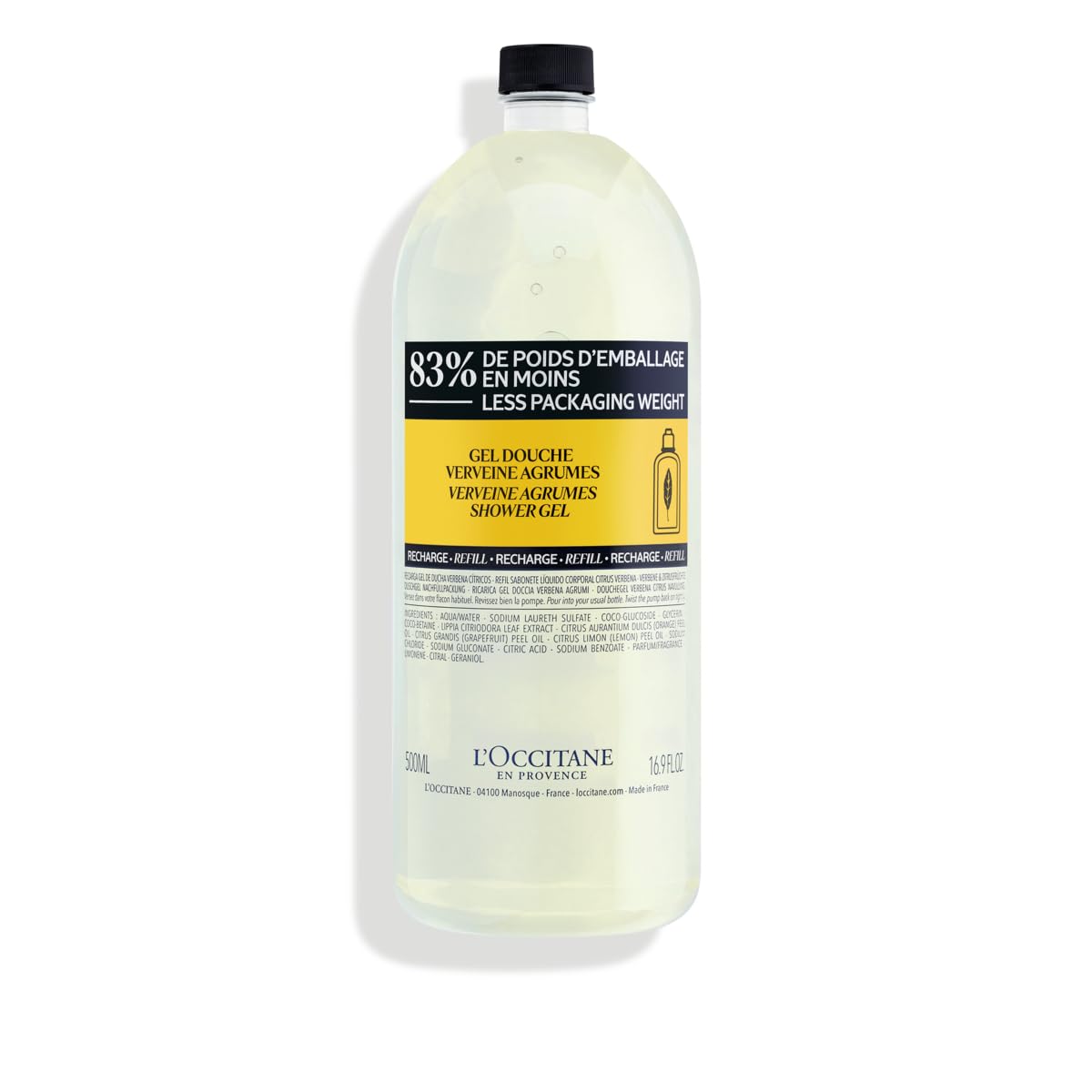 L’OCCITANE Cleansing Bath & Shower Gel: Lavender, Citrus Verbena, Verbena, Men's, Rose, Neroli & Orchidee, Herbae, Gently Cleanse and Delicately Perfume the Skin, Made in France