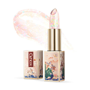 CATKIN Lip Balm Color Tinted Lip Stain Ultra Hydrating Moistrurizer Chapstick with Vitamin E Nourishing For Cracked & Dry Lips 0.12 oz C06 Camellia