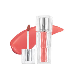 TIRTIR [*Mini Size Waterism Tinted Lip Gloss #01 Mauve Rose, 0.06 Fl Oz – Kiss Ready Lipgloss, 12H Long Lasting Non Sticky Natural Tinted Glow Korean Multiuse Cheek and Lip Tint for Women gift