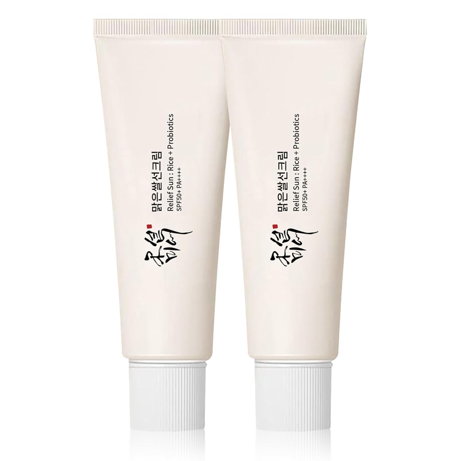 Beauty of Joseon Relief Sun Organic sunscreen SPF50++++PA++++ Rice and Probiotics | Korean Skin Care Solution for All Skin Types | Nourishing Skin Protection and UV Defense(2PC)