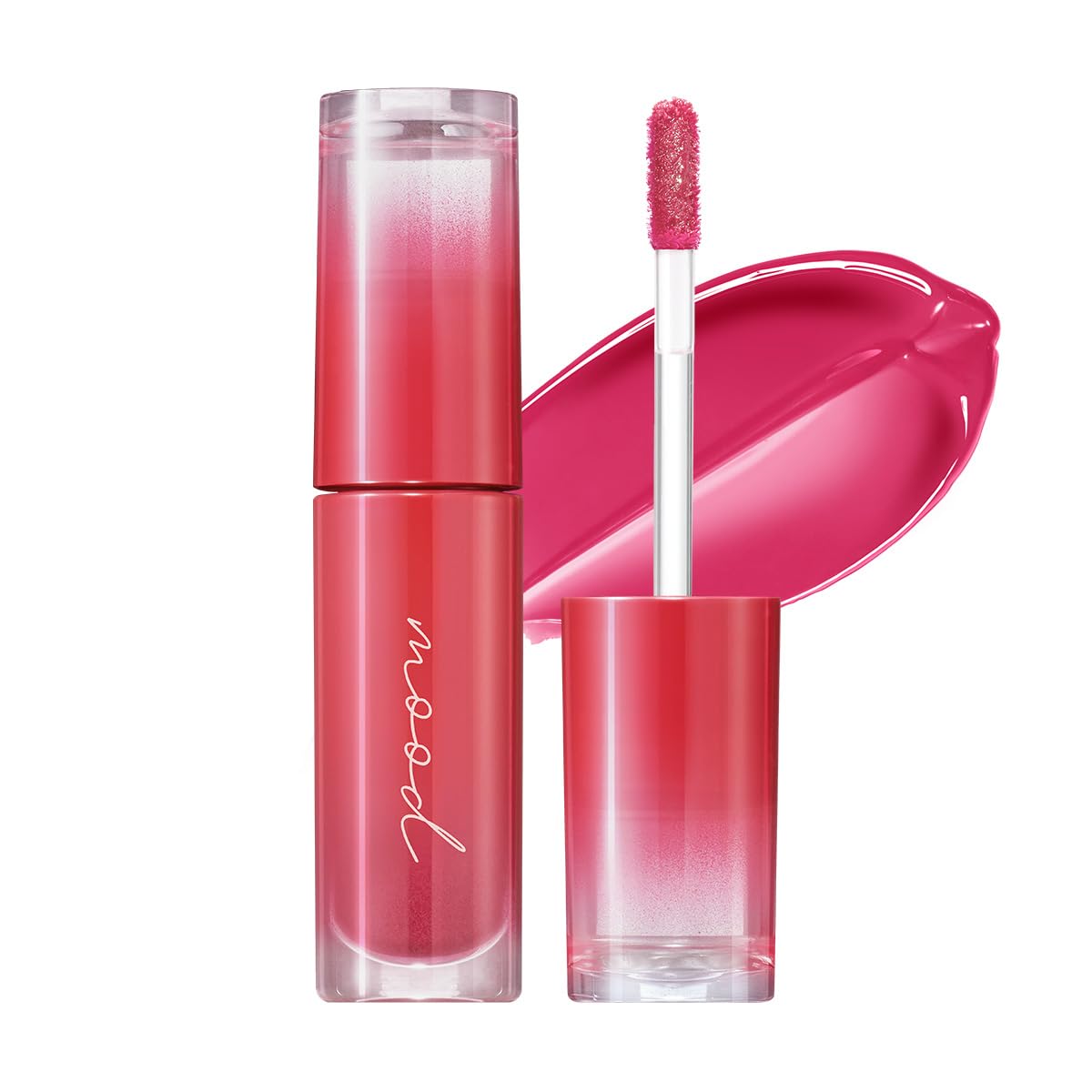 Peripera Ink Mood Glowy Tint | Lip-Plumping, Naturally Moisturizing, Lightweight, Glow-Boosting, Long-Lasting, Comfortable, Non-Sticky, Mask Friendly, No White Film 033 ROSY WISH