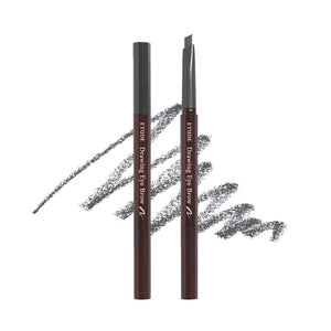 ETUDE Drawing Eye Brow 0.25g #1 Dark Brown | Long Lasting Eyebrow Pencil | Soft Textured Natural Daily Look Eyebrow Makeup