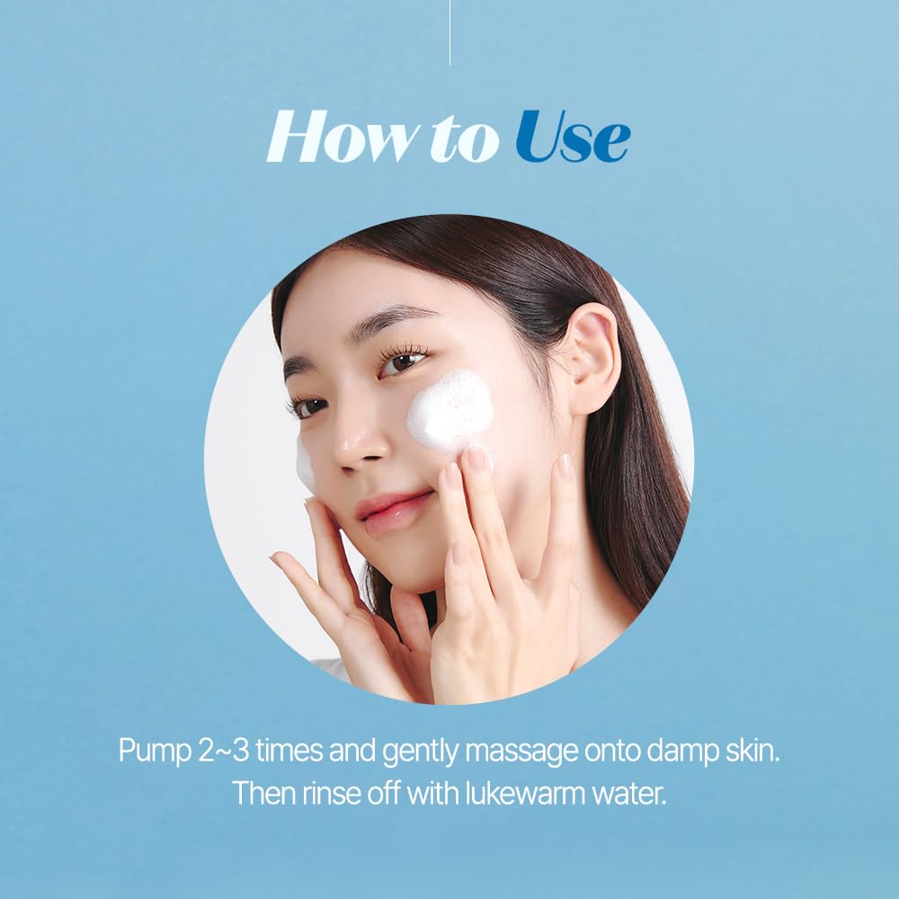 ETUDE SoonJung pH 6.5 Whip Cleanser 8.45 fl.oz (250ml) | Non Comedogenic & Hypoallergenic Soft Bubble Facial Wash for Sensitive Skin | Fragrance-Free & Low-pH Vegan Facial Cleansing Foam | K-Beauty