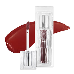 TIRTIR [*Mini Size Waterism Tinted Lip Gloss #01 Mauve Rose, 0.06 Fl Oz – Kiss Ready Lipgloss, 12H Long Lasting Non Sticky Natural Tinted Glow Korean Multiuse Cheek and Lip Tint for Women gift