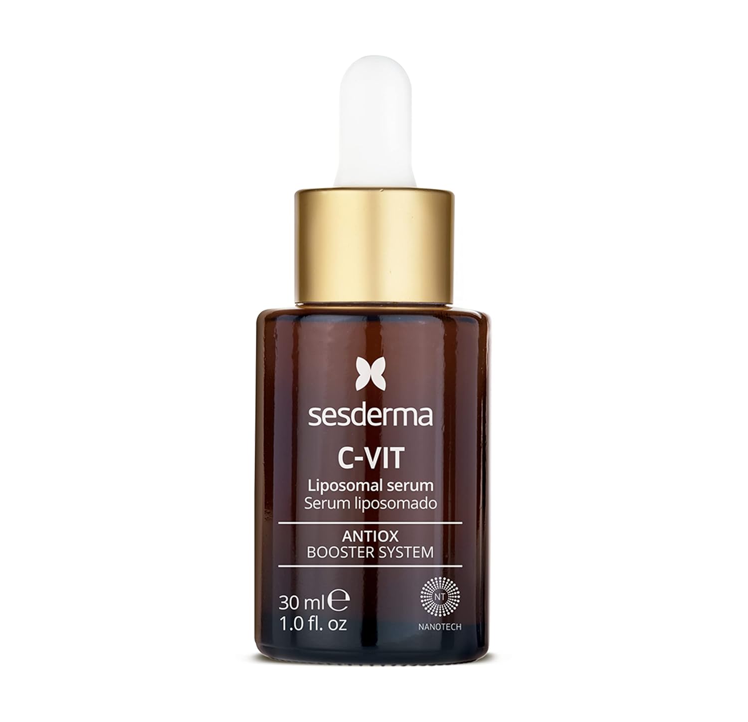 Sesderma C-VIT Radiance Serum with Vitamin C, Brightens, Hydrates & Fights Signs of Aging, Antioxidant Formula, 1.0 fl oz