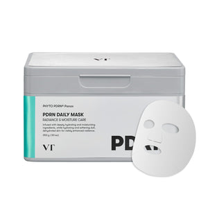 VT COSMETICS CICA Daily Soothing Mask 30 Sheets, Centella Asiatica & Hyaluronic Acid for Moisturizing & Hydrating, Instant Calm & Glow, Skin Softening Facial Mask, Korean Face Mask