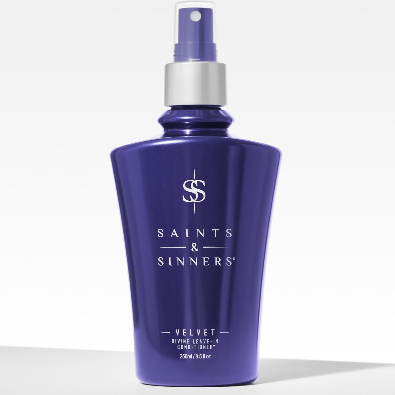 Saints & Sinners Velvet Divine Leave-In Moisturizing Conditioner Hair Detangler Spray for ALL TYPES. Helps Dry Dull Frizzy Coarse Tangled Thermally Environmentally Damaged