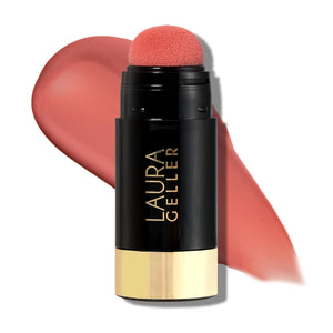 LAURA GELLER NEW YORK Serum Blush Tint, Lightweight Liquid Blush for Cheeks, Weightless Watercolor Sheer Finish, Practical Pink