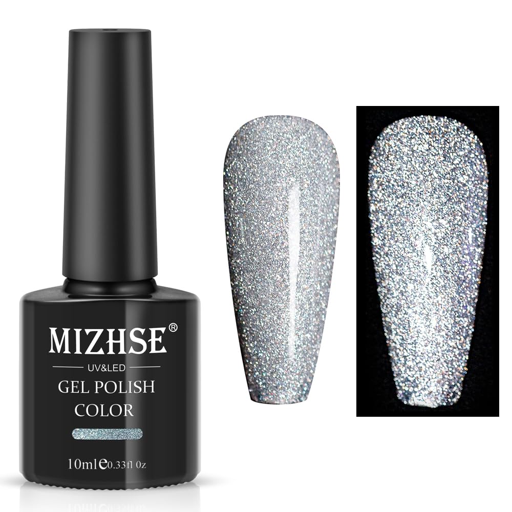 MIZHSE Nail Polish: 15Ml Mermaid Pearl Nail Polish Pink Aurora Effect Nail Polish, Fingernail and Toenail Polish Glossy Long Lasting Nail Polish Trendy DIY at Home Nail Gift Spree