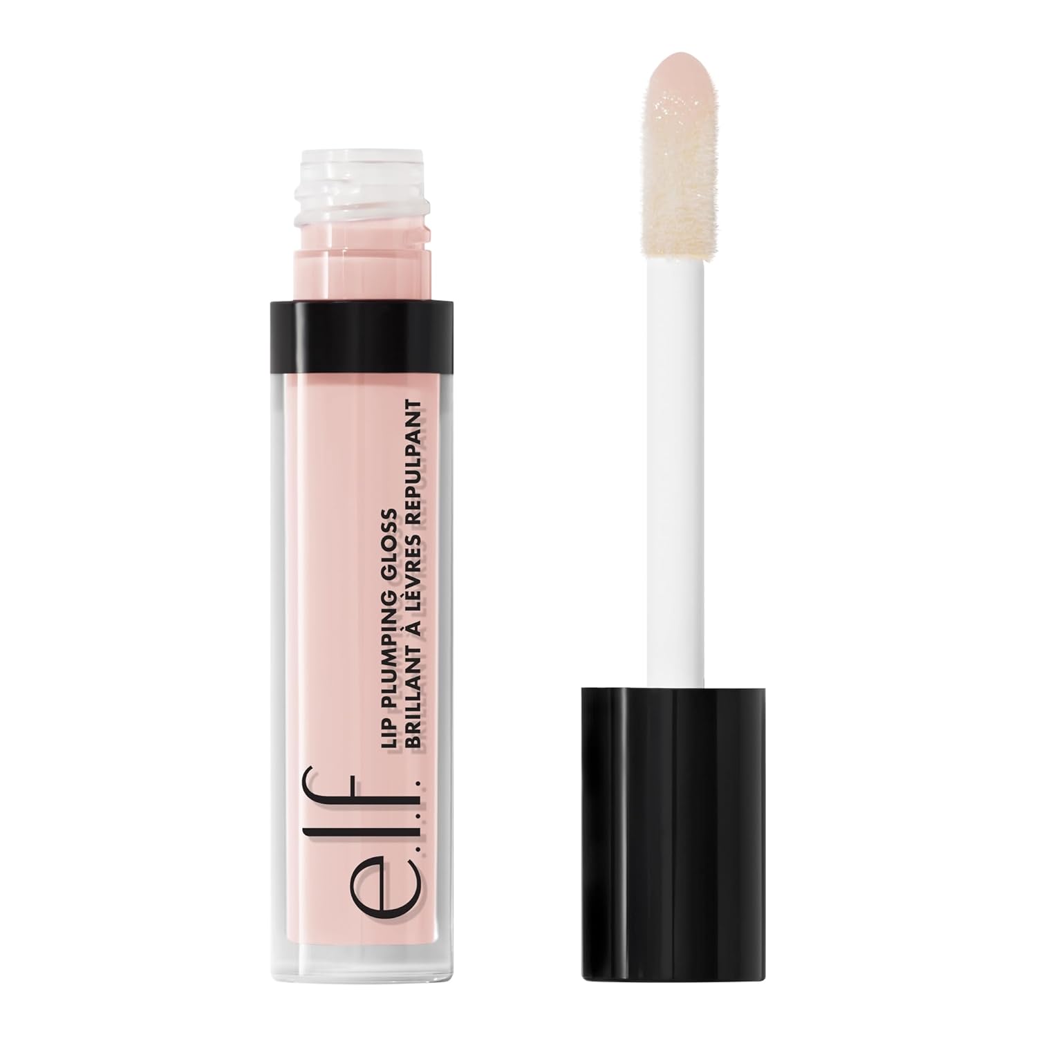 e.l.f. Lip Plumping Gloss, Soothes, Shimmer, Peach Bellini, 0.09 Ounce
