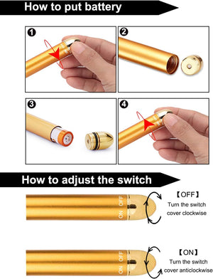 Amirce Face Massager Roller Golden 3D Roller Electric Facial Roller and T Shape Facial Roller Massager Kit Face Roller