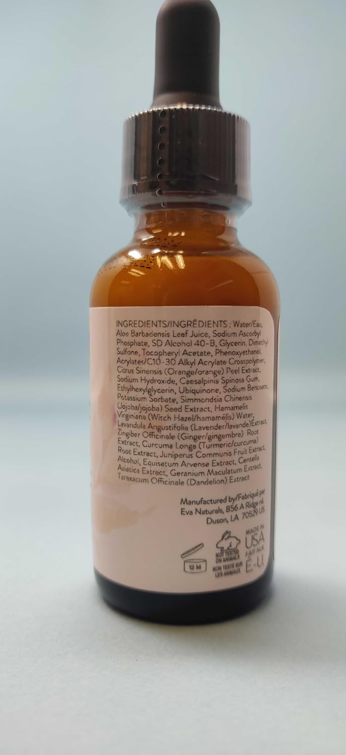 Vitamin C Serum 20% For Face, Pure Vitamin C Face Serum for Wrinkles, Acne, Dry Skin, and Dark Spots - Facial Vitamin C Serum (1oz)