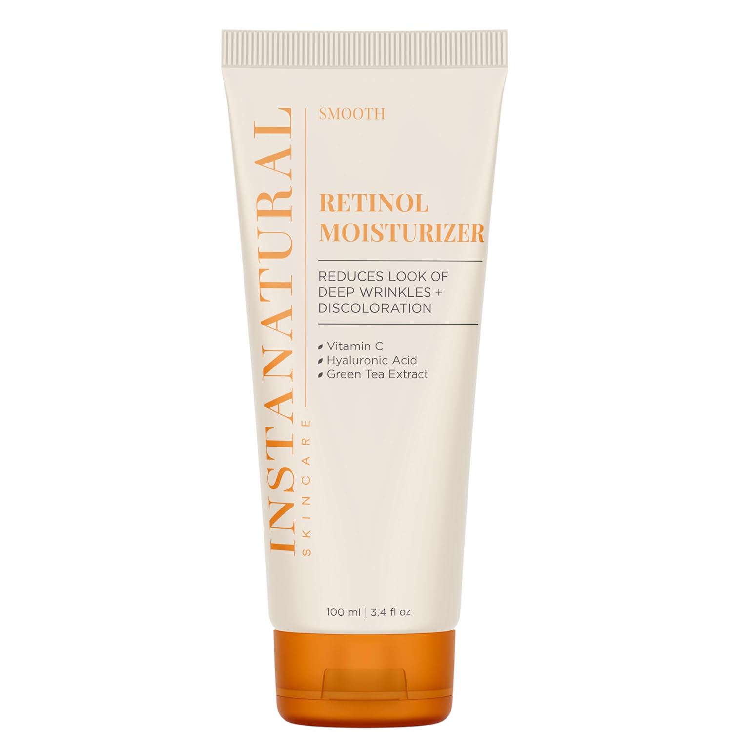 InstaNatural Vitamin C Moisturizer Face Cream, Brightens and Reduces the Look of Fine Lines and Wrinkles, Moisturizing Lotion for Dry Skin, with Hyaluronic Acid, 3.4 FL Oz