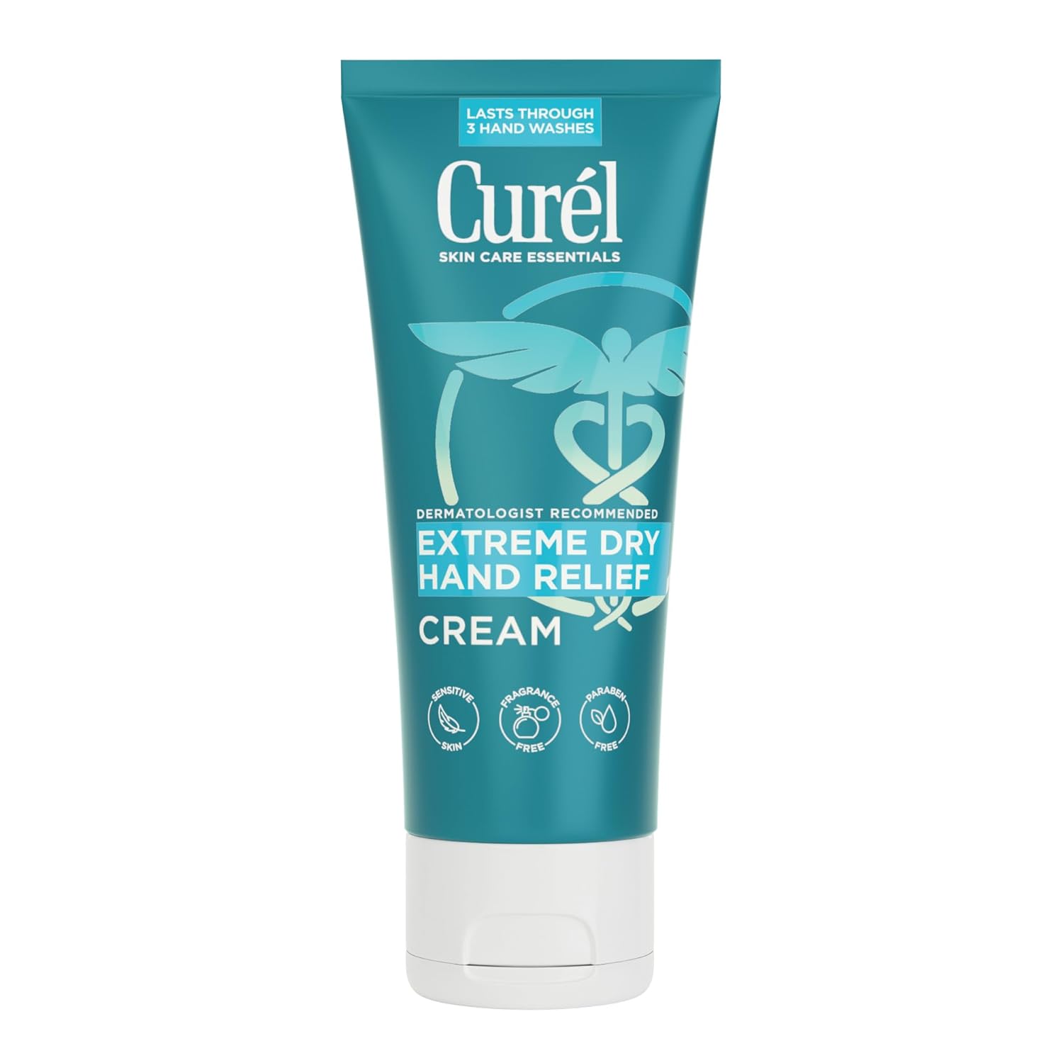 Curel Extreme Dry Hand Relief, Dermatologist Recommended, Long-Lasting Cream For Dry Hands, Paraben Free, Fragrance-Free Hand Lotion, 3 Oz, Pack of 3