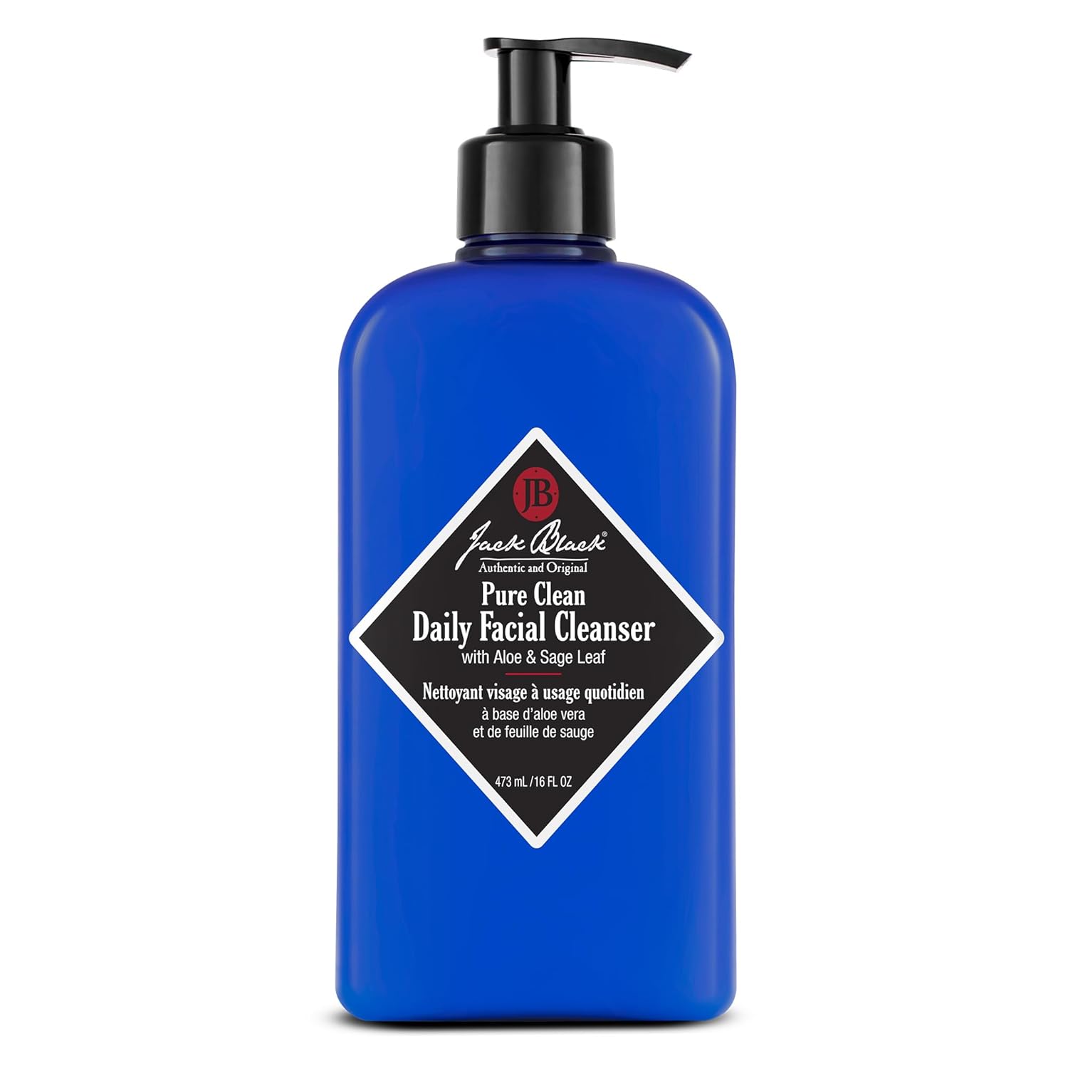 Jack Black Pure Clean Daily Facial Cleanser for Men - Mens Face Wash, Jack Black Face Wash Men's, Face Wash for Men, Face Cleanser for Men, 2-in-1 Mens Facial Cleanser & Toner, Gifts for Men