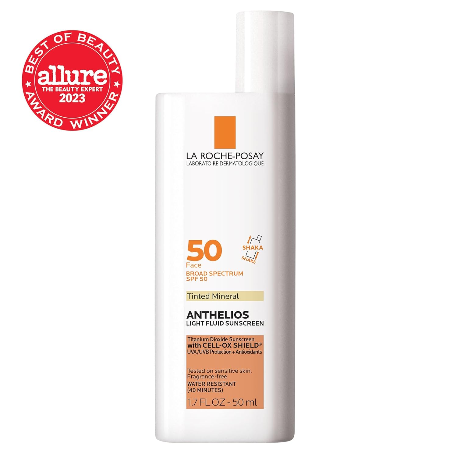 La Roche-Posay Anthelios Tinted Sunscreen SPF 40+, Broad Spectrum SPF + Antioxidants, Titanium Dioxide & Zinc Oxide Sunscreen, 4 Flexible Shades With No White Cast, Oil Free & Oxybenzone Free