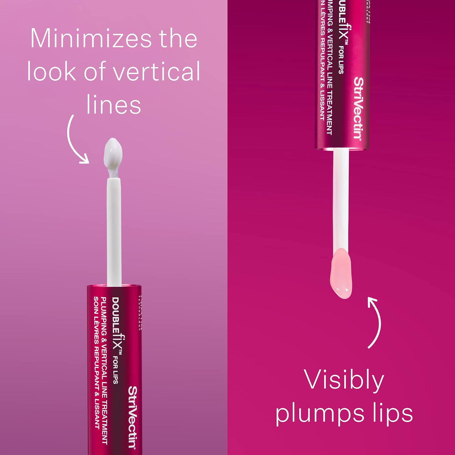 StriVectin Anti-Wrinkle Double Fix for Lips Plump and Smooth Vertical Lines, Hydrating Two-in-One Treatment, 0.16 Fl O