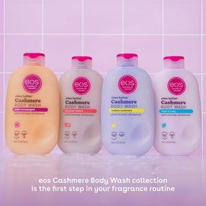 eos Shea Better Cashmere Body Wash, Fresh & Cozy, Moisturizing, pH Balanced Body Wash, Creamy Gel Formula, Paraben & Phthalate Free, Sensitive Skin, 16 fl oz