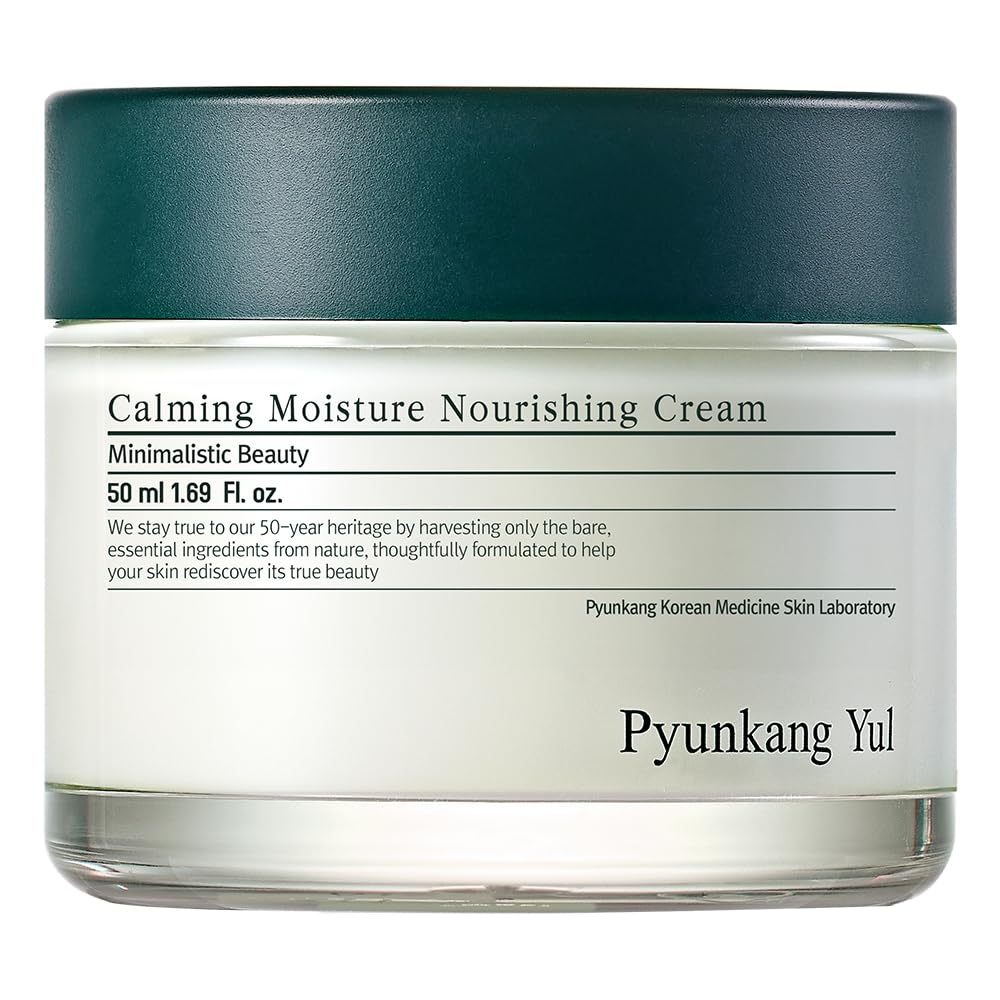 Pyunkang Yul [PKY] Calming Moisture Barrier Cream Instantly Soothes Sensitive Skin, Hyaluronic Acid & Ceramide for Hydration, Vegan, Korean Skincare (1.69 Fl. Oz, 50ml)