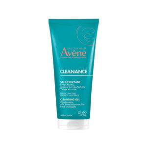 Avène Cleanance Cleansing Gel Soap Free Cleanser for Acne Prone, Oily, Face & Body, Alcohol-Free