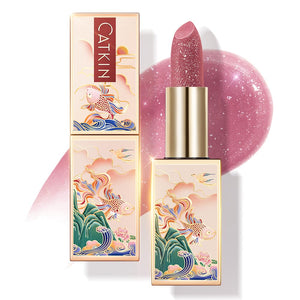 CATKIN Lip Balm Color Tinted Lip Stain Ultra Hydrating Moistrurizer Chapstick with Vitamin E Nourishing For Cracked & Dry Lips 0.12 oz C06 Camellia