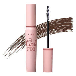 ETUDE Curl Fix Mascara #1 Black | A curl fix mascara that keeps fine eyelashes powerfully curled up for 24 hours by ETUDE's own Curl 24H Technology, Korean Makeup, Kbeauty, Perfect for Gift