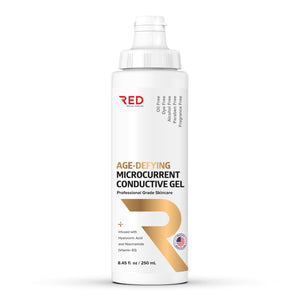 Age-Defying Microcurrent Conductive Gel with Hyaluronic Acid & Niacinamide (Vitamine B3), 8.45 fl oz - Long-Lasting, Non-Greasy, Hypoallergenic - 1 Bottle, 8.45 fl oz / 250mL