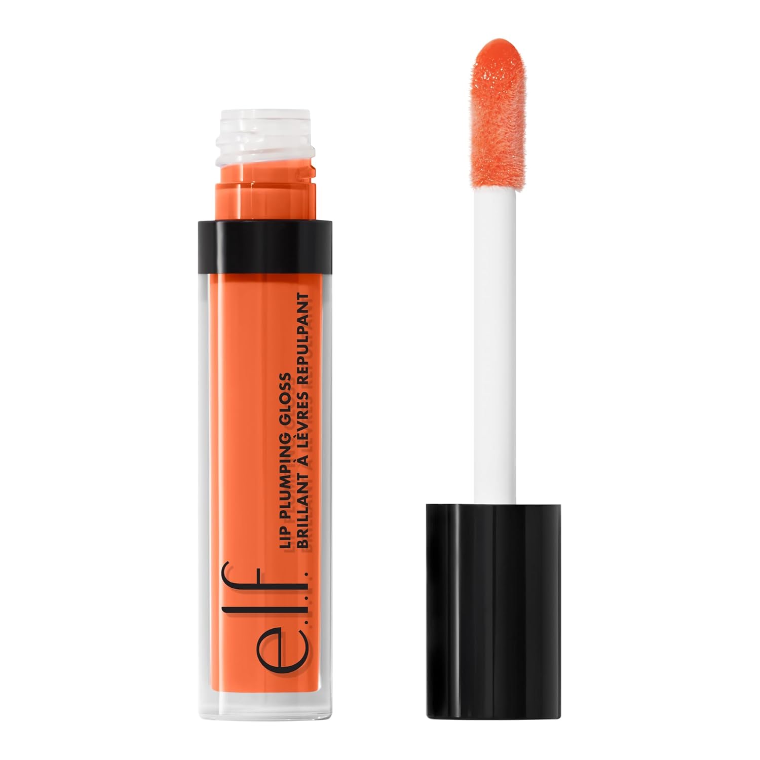 e.l.f. Lip Plumping Gloss, Soothes, Shimmer, Peach Bellini, 0.09 Ounce