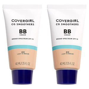 COVERGIRL Smoothers Lightweight Bb Cream With Spf 15, 810 Light To Medium Skin Tones, 2 Count