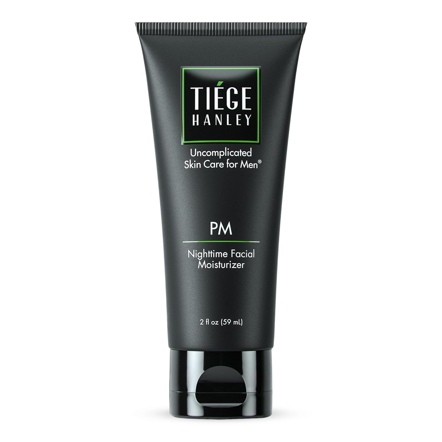 Tiege Hanley Mens Night Cream for Face, PM Bedtime Facial Moisturizer - Anti-Aging Night Time Wrinkle Cream for Men with Sensitive Skin - Overnight Moisturizer for a Soft, Smooth, & Hydrated Skin