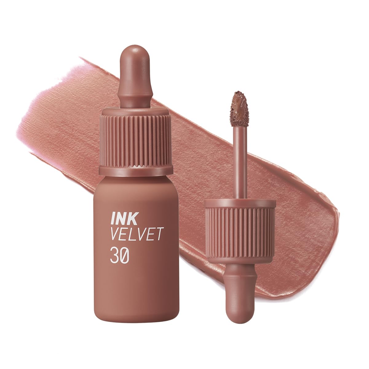 Peripera Ink the Velvet Lip Tint - High Pigment Color, Longwear, Weightless, Not Animal Tested, Gluten-Free, Paraben-Free (017 ROSY NUDE)