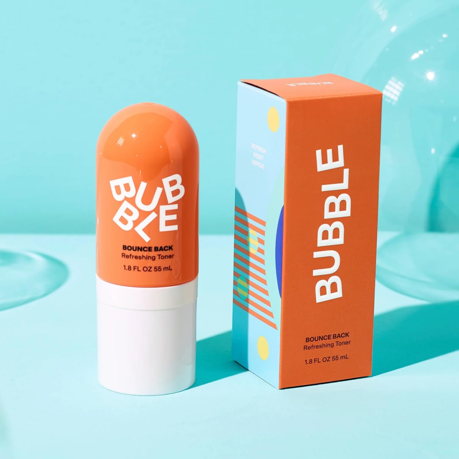 Bubble Skincare Bounce Back Balancing Facial Toner Mist - Hydrating Toner Spray + Pore Minimizer Made with Sea Water and Niacinamide to Help Improve Texture & Radiance (55ml)