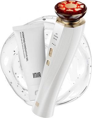 INIA 3-in-1 Red Light Therapy for Face and Neck Facial Massager True Beauty Glow Device, Lifting & Firming Skincare Tool