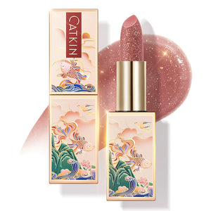 CATKIN Lip Balm Color Tinted Lip Stain Ultra Hydrating Moistrurizer Chapstick with Vitamin E Nourishing For Cracked & Dry Lips 0.12 oz C06 Camellia